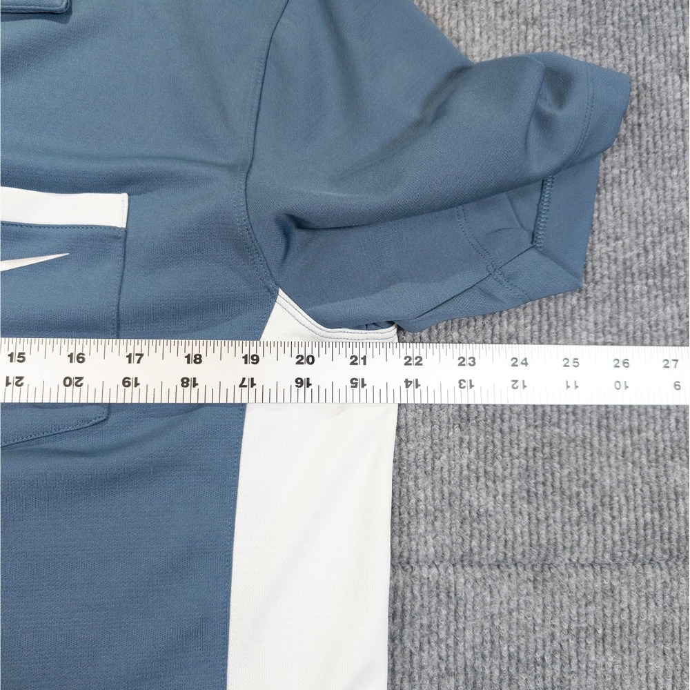 Nike Golf Polo Shirt Men M Blue Performance Sport Activewear Athleisure Gorpcore - Picture 6 of 11